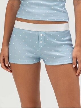 FULL TILT Heart Print Button Womens Shorts Size Medium NWT